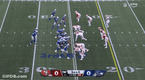49Ers Vs Seahawks Football Game GIF
