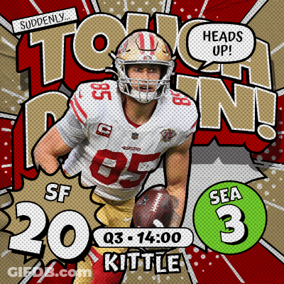 49Ers Vs Seahawks Game Poster GIF