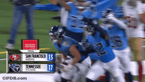 49Ers Vs Titans Football Game GIF