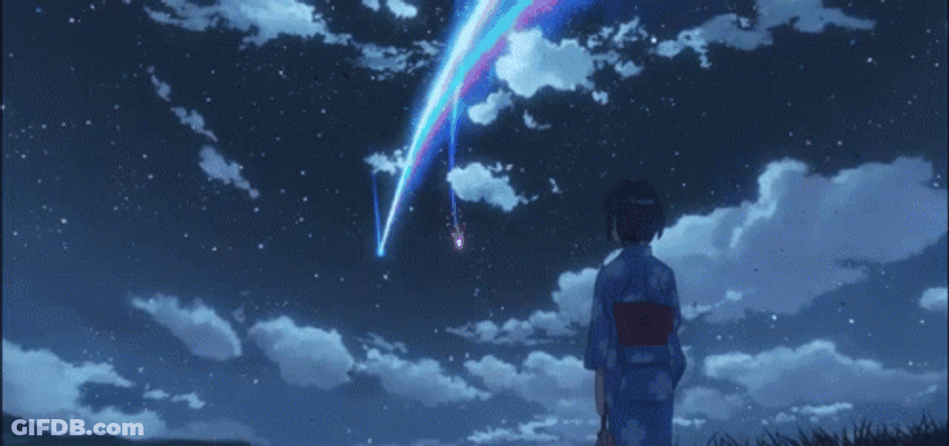 4K Anime Dark Night Your Name GIF