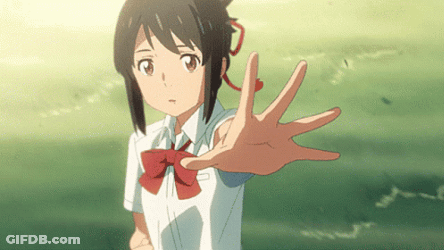 4K Anime Mitsuha Miyamizu Your Name GIF