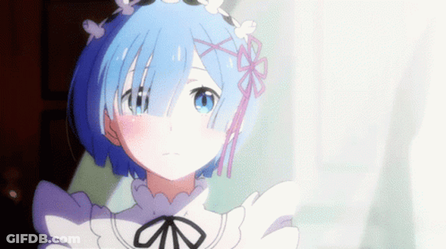 4K Anime Rem Smiling Re Zero GIF