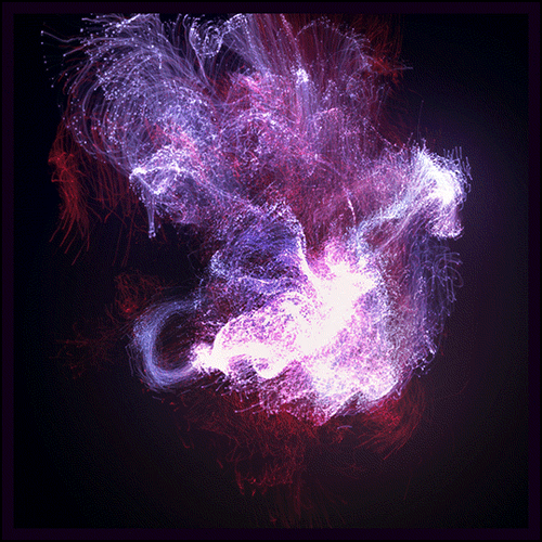 4K Purple Galaxy Dust GIF