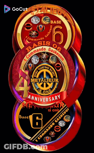 4Th Metalieur Anniversary Badge GIF