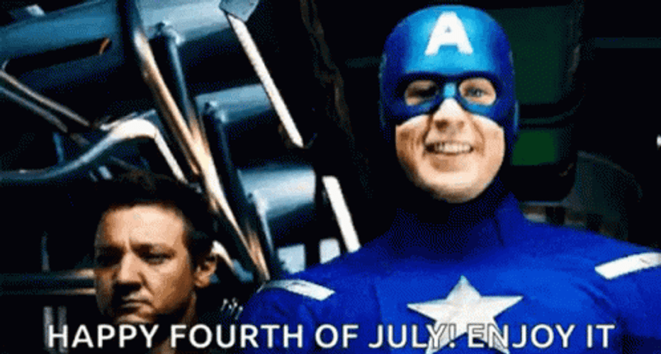 4Th Of July Captain America GIF