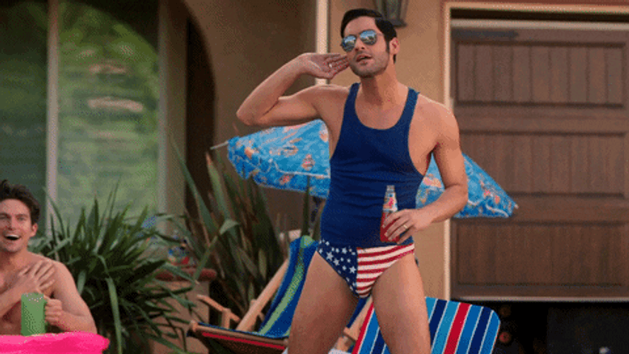 4Th Of July Funny Can't Hear You Lucifer GIF