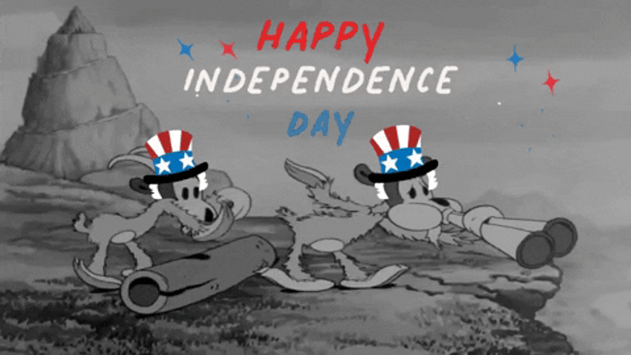 4Th Of July Funny Happy Independence Day Cartoons GIF