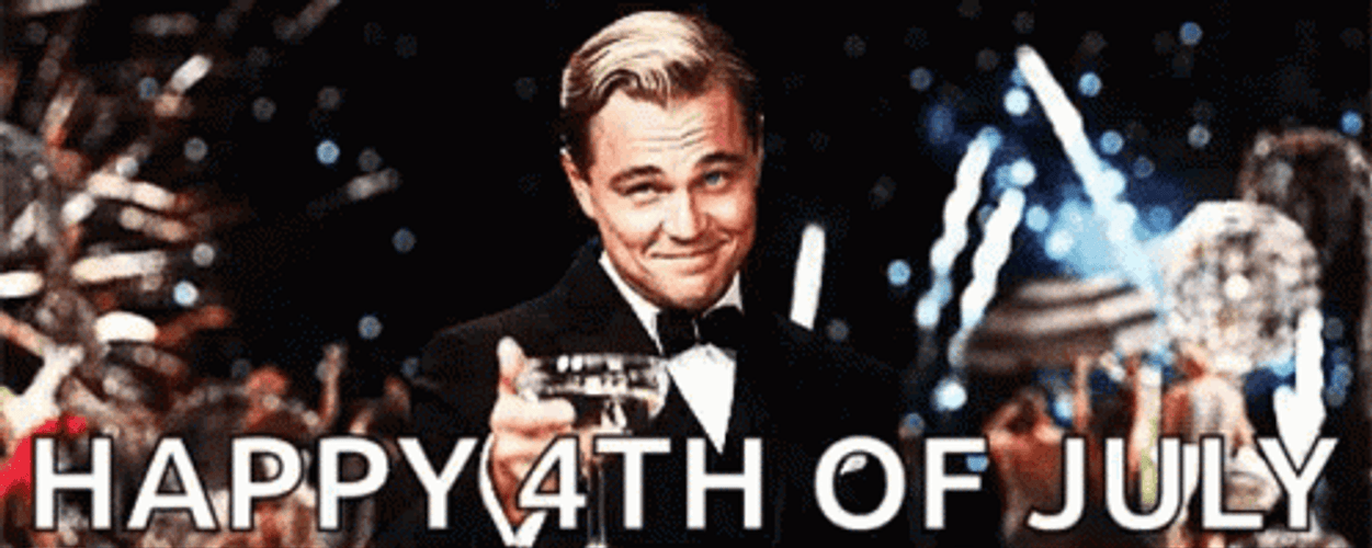 4Th Of July Funny Leonardo Dicaprio Gatsby GIF