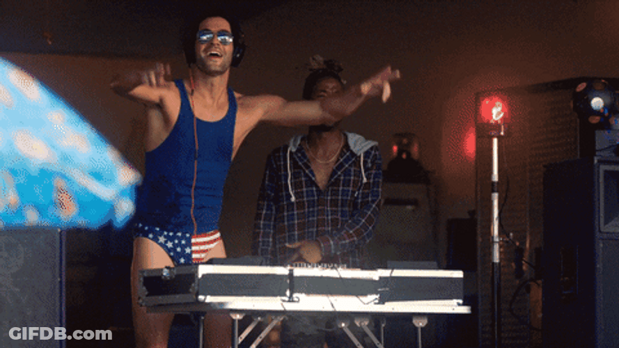 4Th Of July Funny Lucifer Pool Party GIF