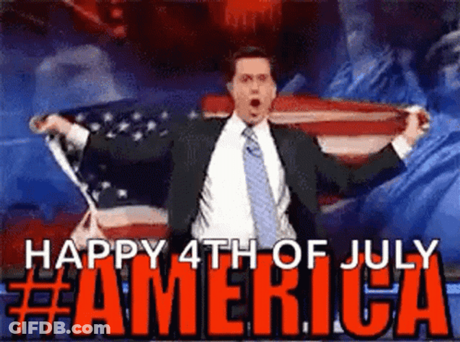 4Th Of July Funny Stephen Colbert GIF