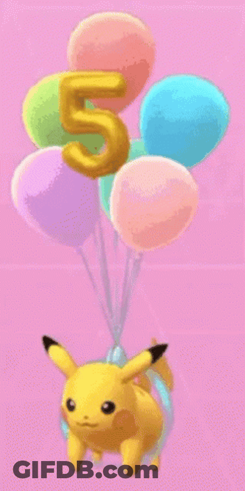 5 Balloon Pokemon GIF