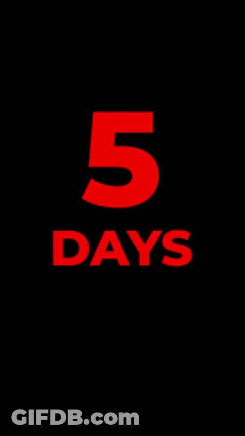 5 Days Vacation GIF