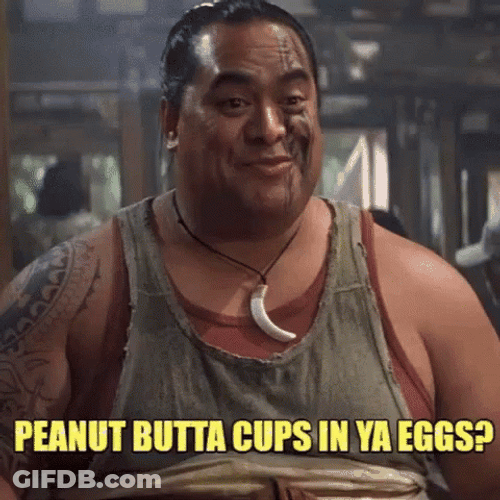 50 First Dates Peanut Butter Cups In Eggs GIF