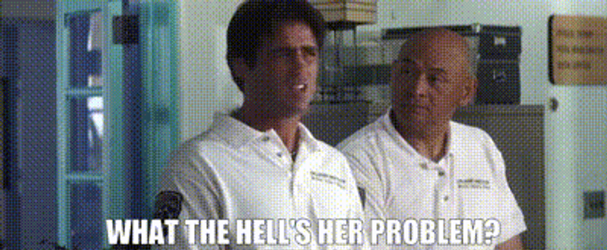50 First Dates Two Men Whats Her Problem GIF