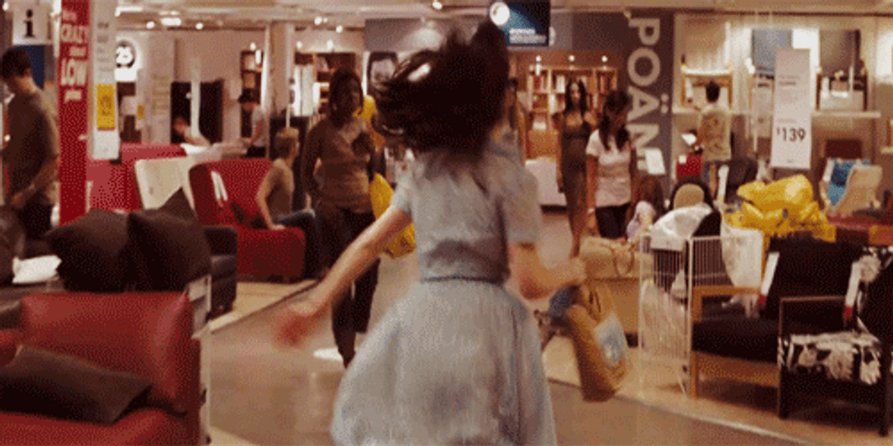 500 Days Of Summer IKEA Shopping GIF