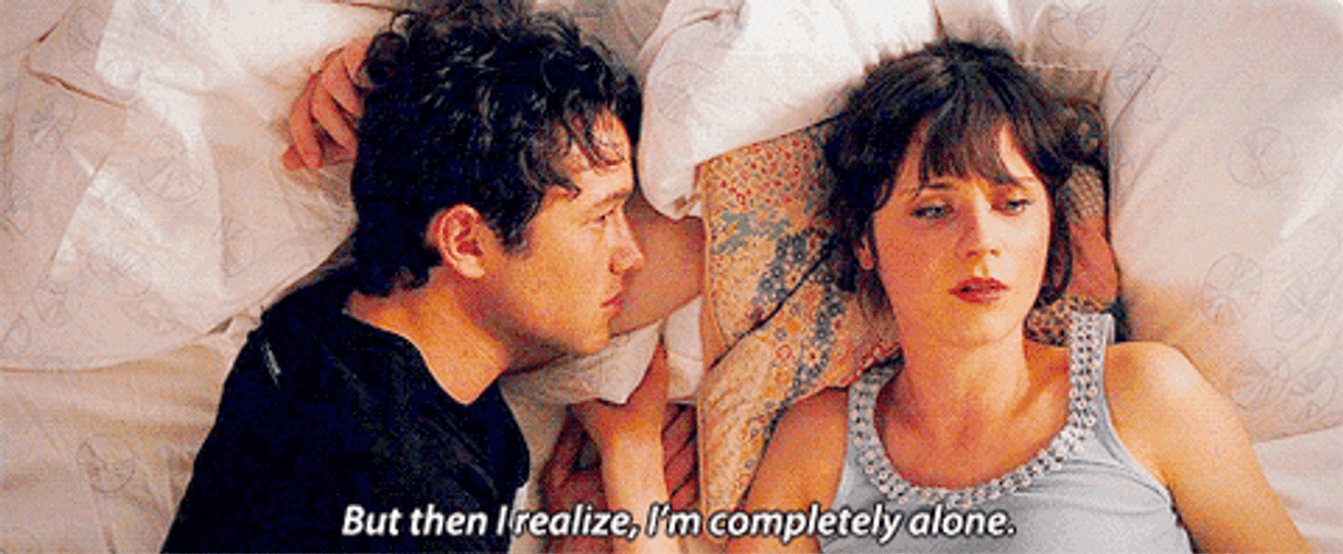 500 Days Of Summer Zooey Deschanel Alone GIF