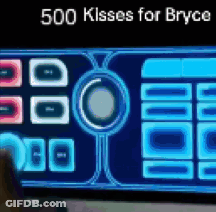 500 Kisses For Bryce On Screen GIF