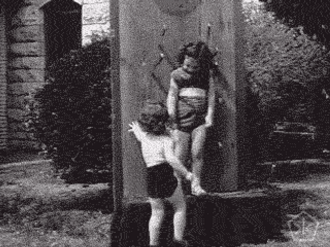 50S Kids Playing GIF