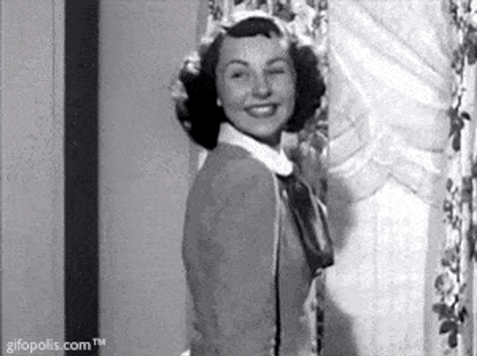 50S Retro Pretty Lady GIF