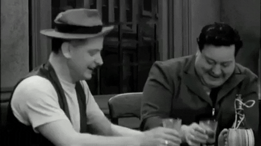 50S Vintage Drinking GIF