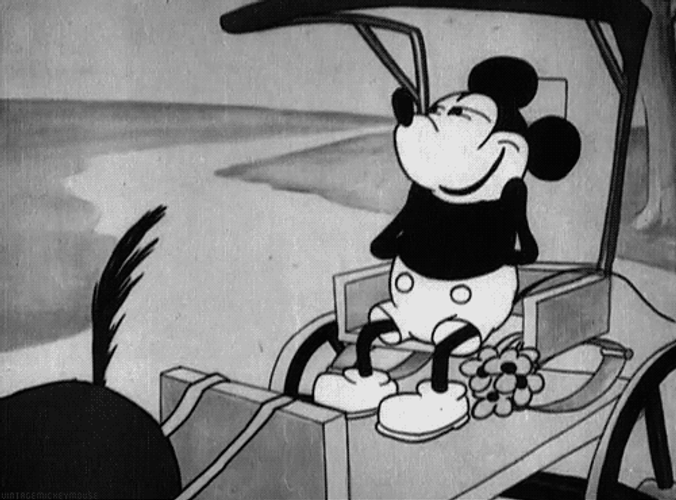 50S Vintage Mickey Mouse GIF