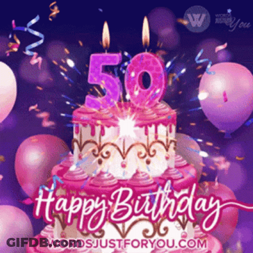 50Th Birthday Amazing Fireworks GIF