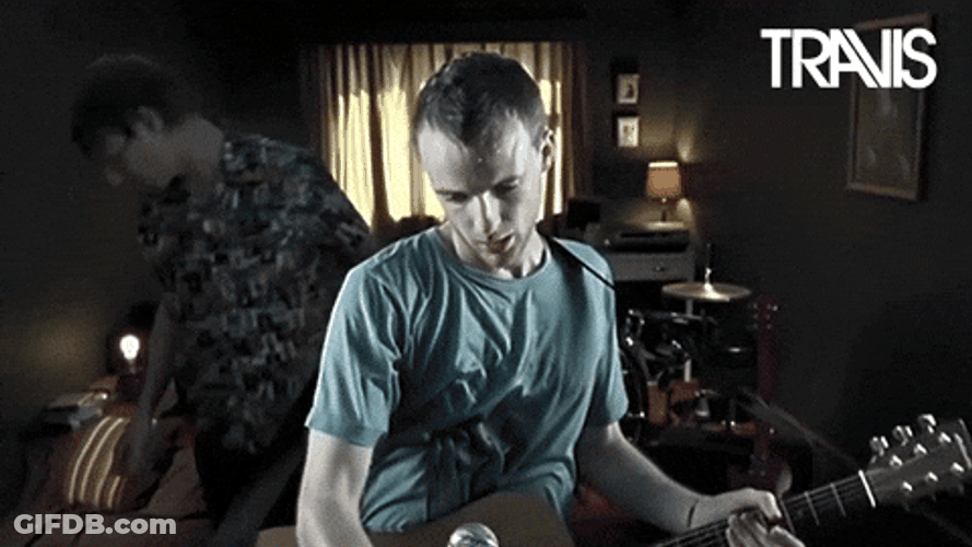 6 To Midnight Fran Healy Help Up Mic GIF