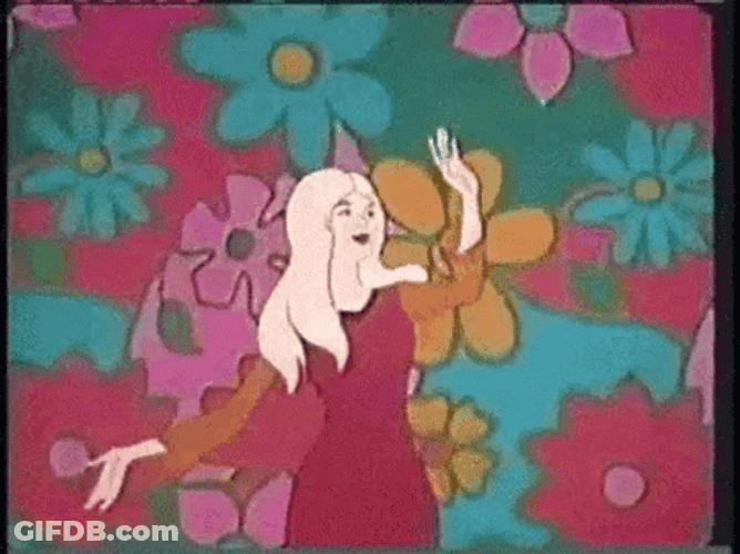 60S Dancing Girl Hizzie GIF