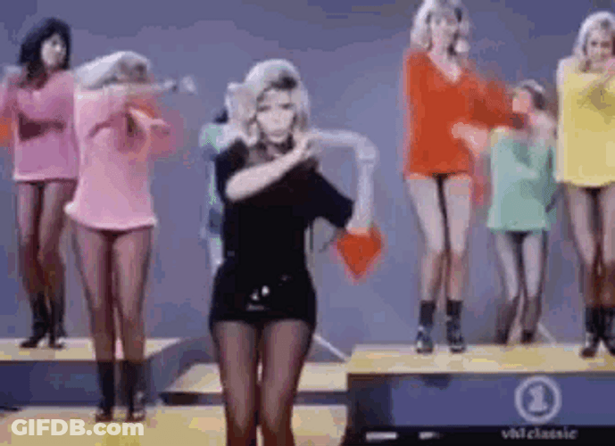 60S Iconic Nancy Sinatra Dancing GIF