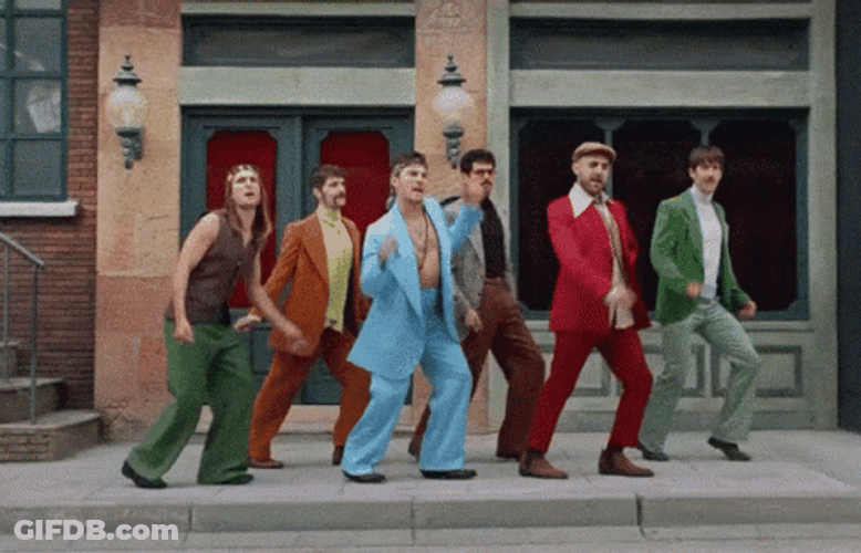 60S Jumping Dance Moves GIF