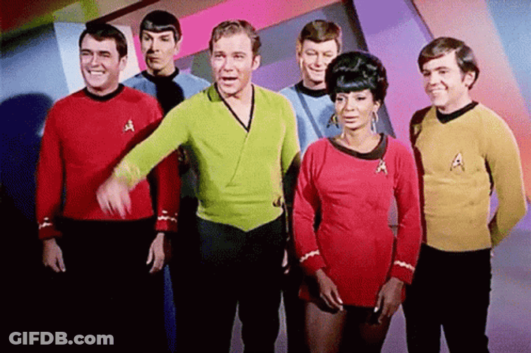 60S Star Trek Team GIF