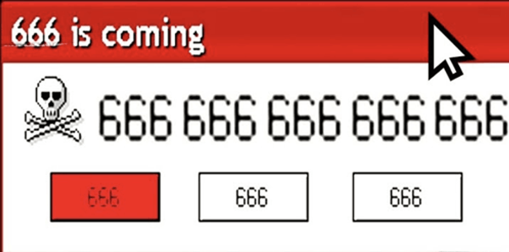 666 Danger Symbol GIF