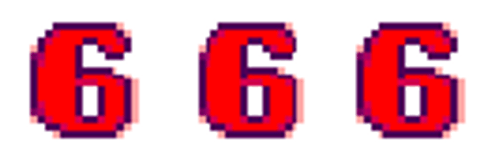666 Red Numbers GIF