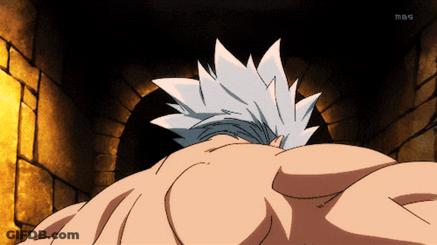 7 Deadly Sins Ban Showing Off His Muscles GIF