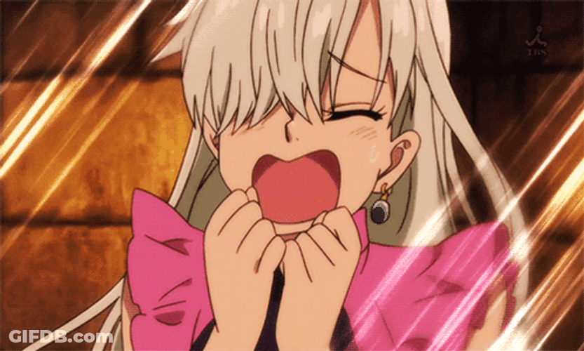 7 Deadly Sins Elizabeth Liones Screaming GIF