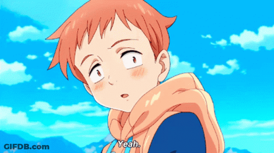 7 Deadly Sins King Blushing GIF