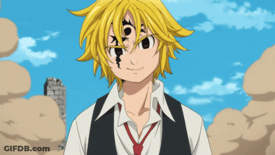 7 Deadly Sins Meliodas Smiling GIF
