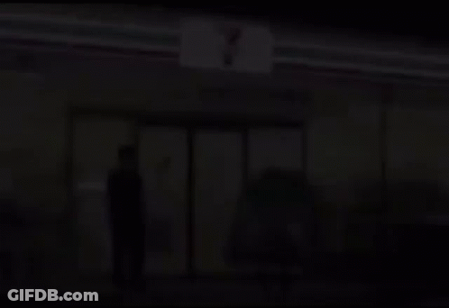 7 Eleven Store Lit Up At Night GIF