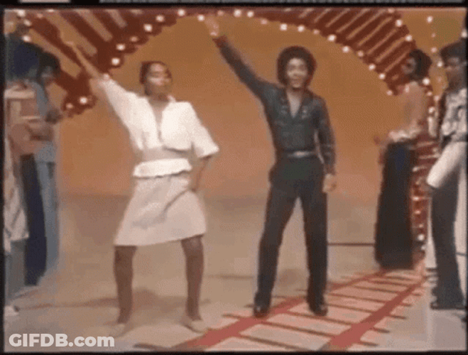 70'S Soul Train Boogie Dance GIF