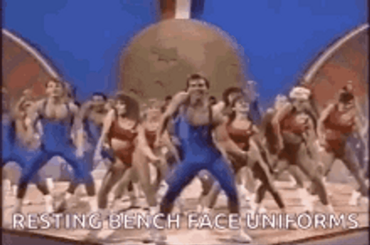 70S Dance Group Workout GIF
