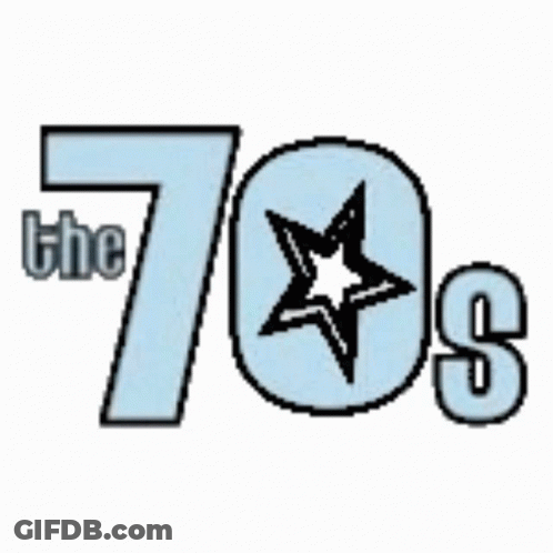70S Logo With Star In Middle GIF