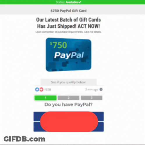 750 PayPal Gift Card GIF