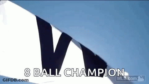 8 Ball Champion Banner Blowing GIF