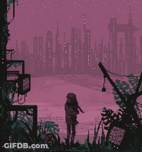 8-Bit Only Ruins Remain GIF