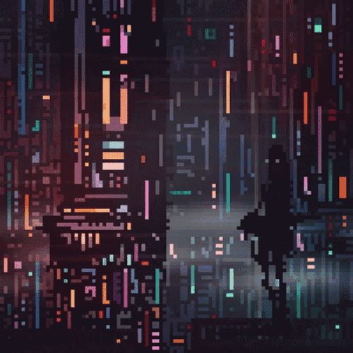 8-Bit Sci-Fi Fantasy Art GIF