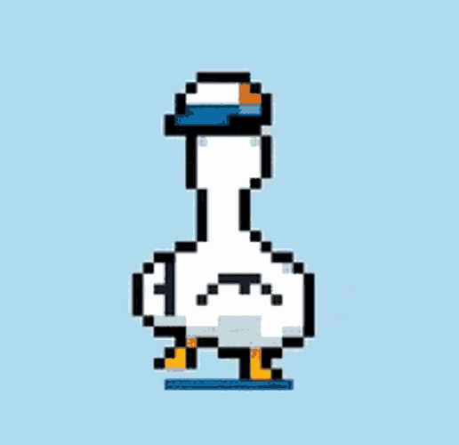 8-Bit Shuba Duck Dance GIF