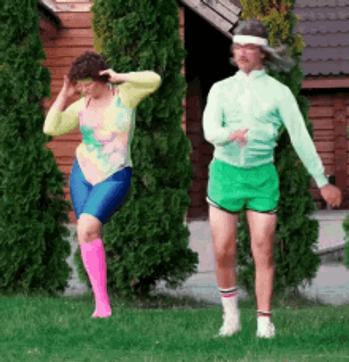 80'S Old School Warm Up GIF
