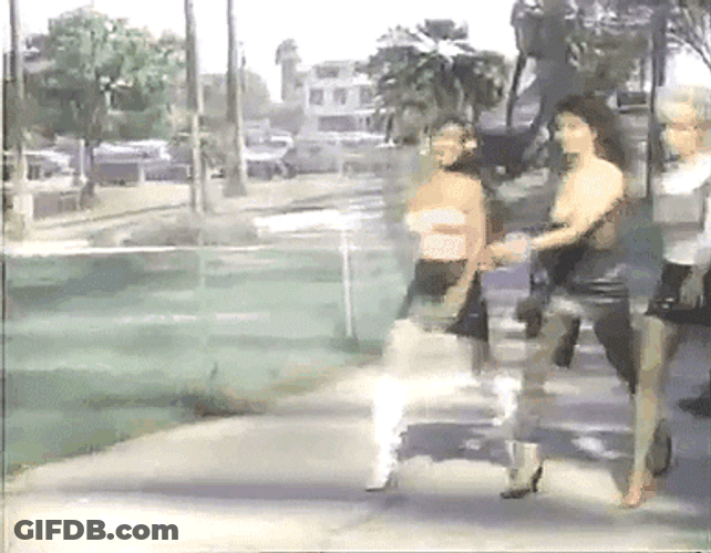 80'S Women Gang Going Out GIF