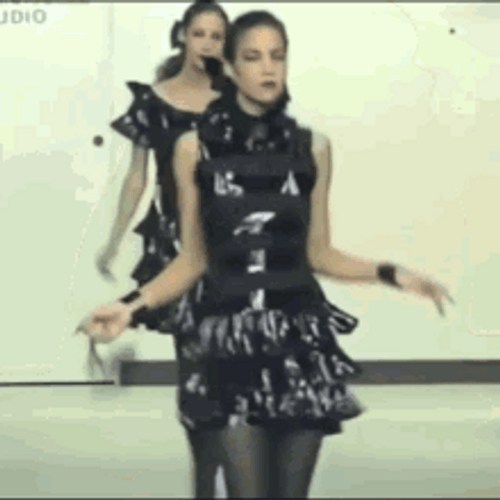 80S Chanel Model GIF