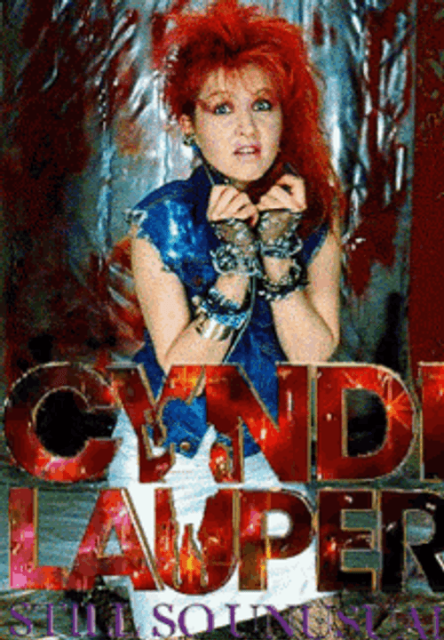 80S Cindy Lauper GIF